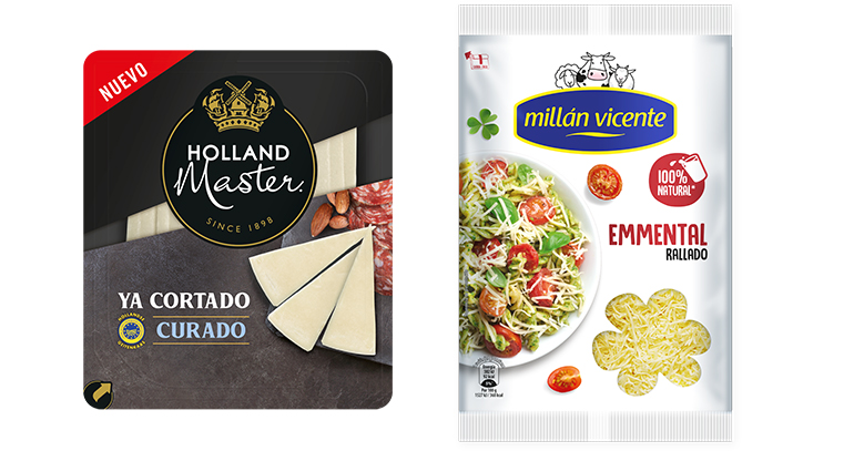 El supermercado de Glovo amplía su oferta de quesos de FrieslandCampina con más referencias de Millán Vicente y Holland Master
