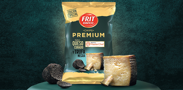 Frit Ravich y la Escula MasterChef presentan las chips premium de queso curado y trufa negra