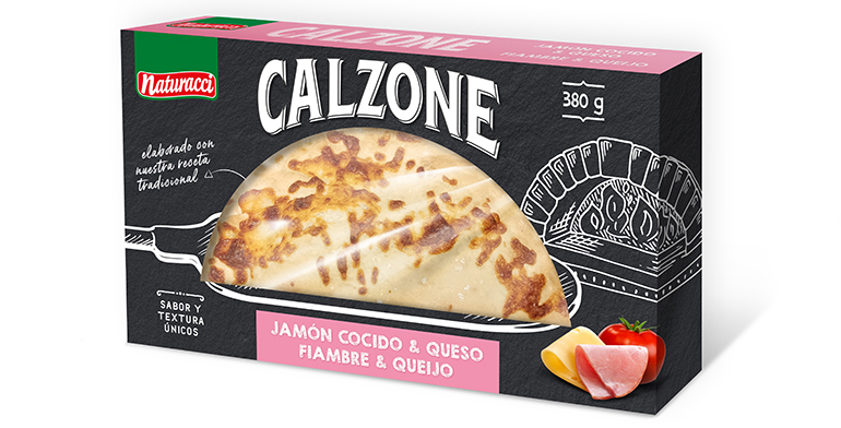 Calzone Naturacci, jamon y queso