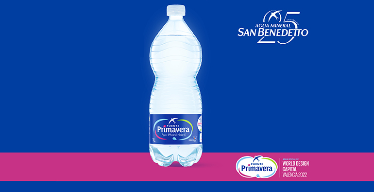 Fuente Primavera presenta su botella de 1 litro de agua mineral