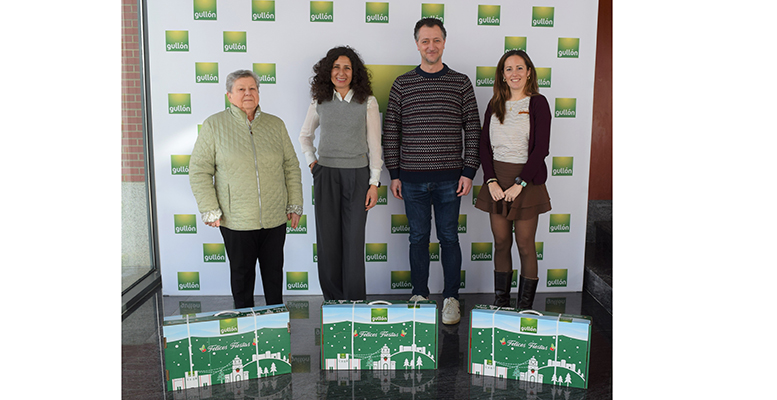 Gullón dona a Cáritas las cestas de Navidad que no han recogido sus empleados