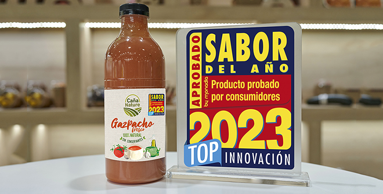 Sabor del año Top Innovación 2023: gazpacho fresco de Caña Nature