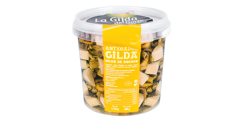 Gilda con queso, una combinación que une el sabor tradicional de este pincho vasco con la cremosidad láctea