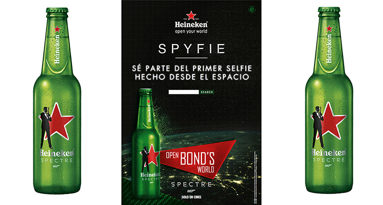 Heineken se alía con el agente 007 con una campaña en redes e imagen de botella