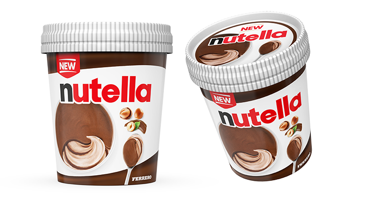 Nuevo helado de Nutella: tres capas del icónico sabor de avellana y cacao