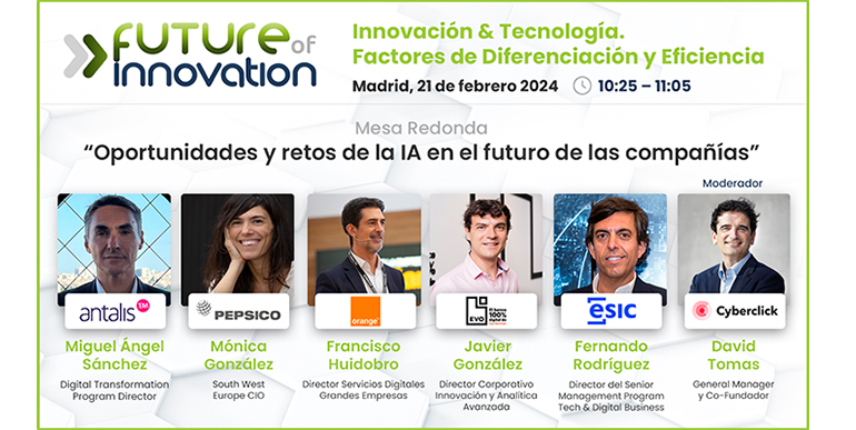 La Inteligencia Artificial en el desarrollo de las organizaciones, uno de los ejes del Future of Innovation Day