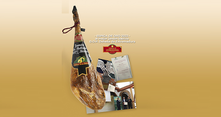 Sabores de la Dehesa se hace con la “Espiga de Oro” al mejor Jamón Ibérico DOP Dehesa de Extremadura 2022