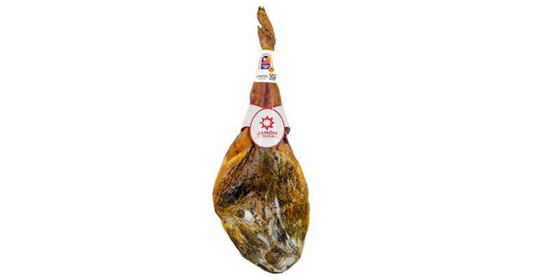 Jamón de Teruel DOP, procedente de cerdo blanco