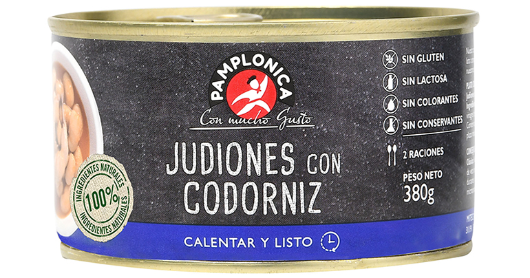 Pamplonica (tello) presenta los judiones con codorniz