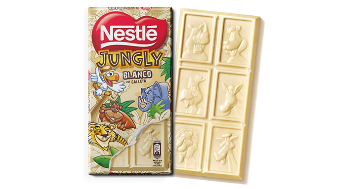 Nestlé Jungly, ahora en tableta de chocolate blanco