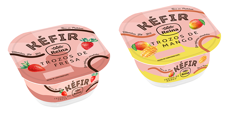 Reina kefir fresa y mango
