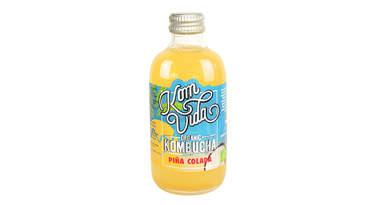 La kombucha Komvida sabor piña colada es ideal  paea el verano