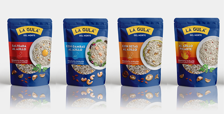 La Gula del Norte con setas shiitake y al ajillo picante, ahora en formato doypack