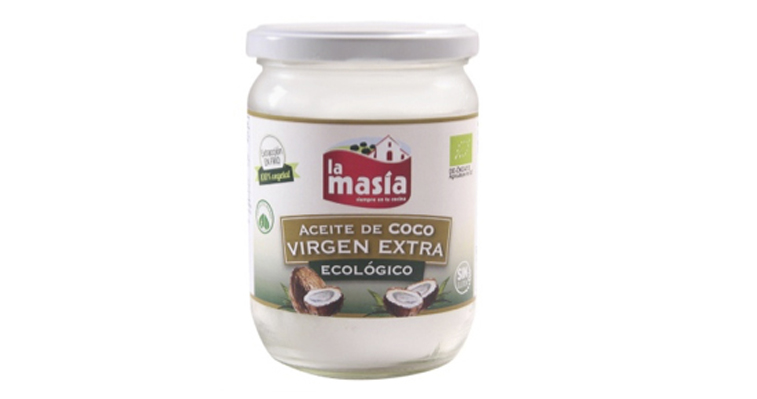 Aceite de coco virgen extra ecológico con múltiples aplicaciones gastronómicas y cosméticas