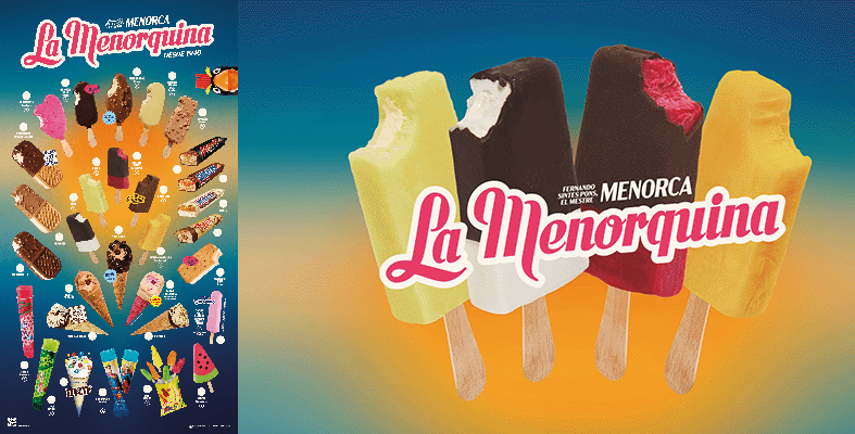 La Menorquina lanza 15 nuevos helados y renueva su imagen