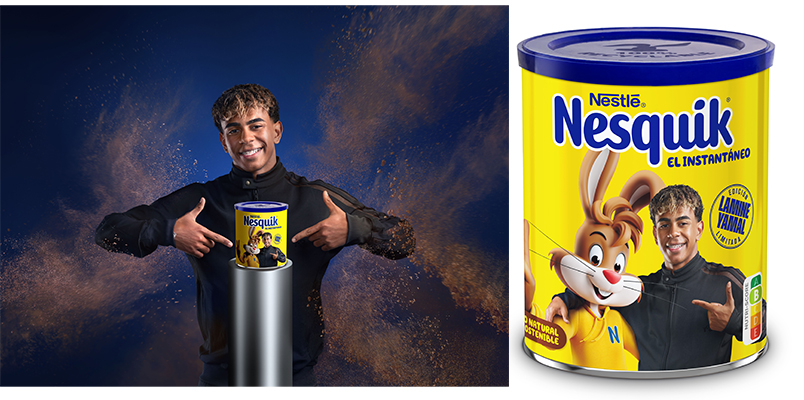 Lamine Yamal botes Nesquik
