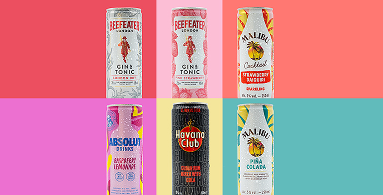 REDI: cócteles de Beefeater, Absolut, Malibú y Havana Club, ahora en lata