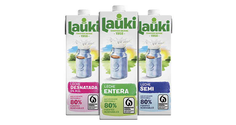 Lauki estrena nuevo envase, con una imagen más moderna y más cómodo