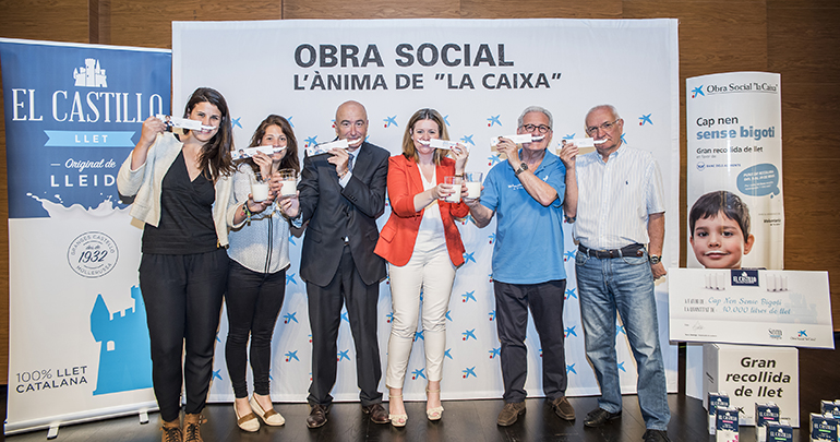Leche El Castillo dona 30.000 litros para tres acciones solidarias en Cataluña