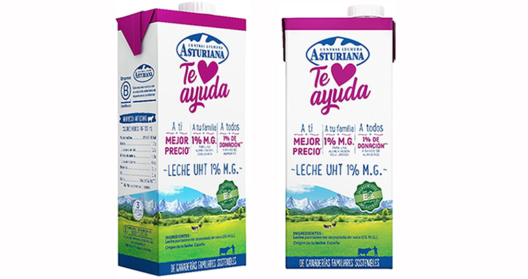 Nueva gama de productos lácteos “Te Ayuda”  en apoyo de los consumidores y Bancos de Alimentos