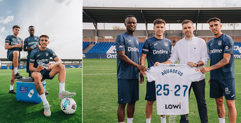 El Leganés CD incorpora a Aquadeus como agua oficial
