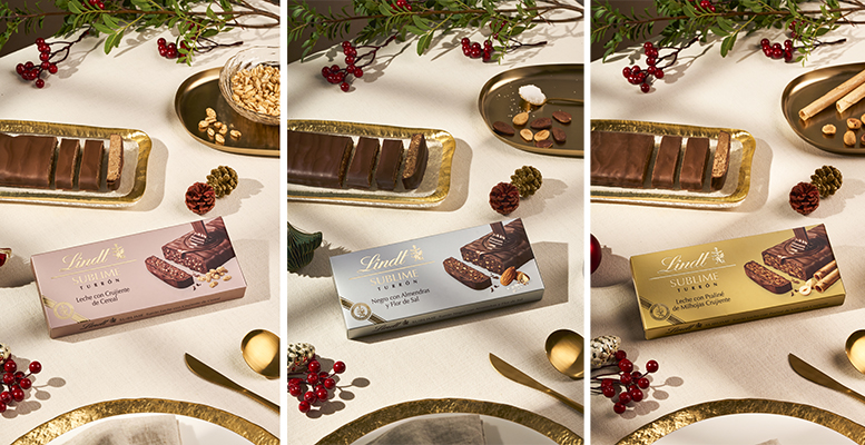 Lindt Sublime: 3 turrones premium que realza el sabor a chocolate