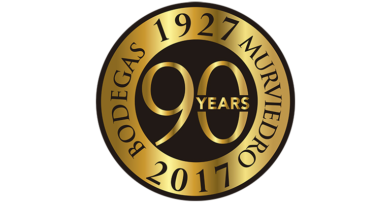 Logo 90 aniversario de bodegas murviedro