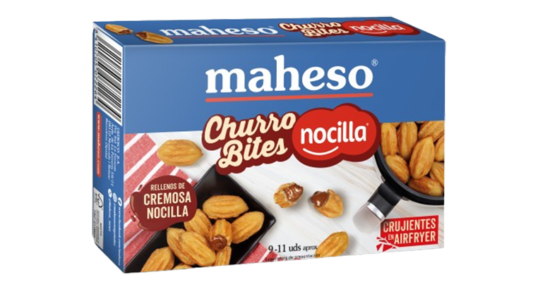 Churro Bites de Maheso rellenos de Nocilla