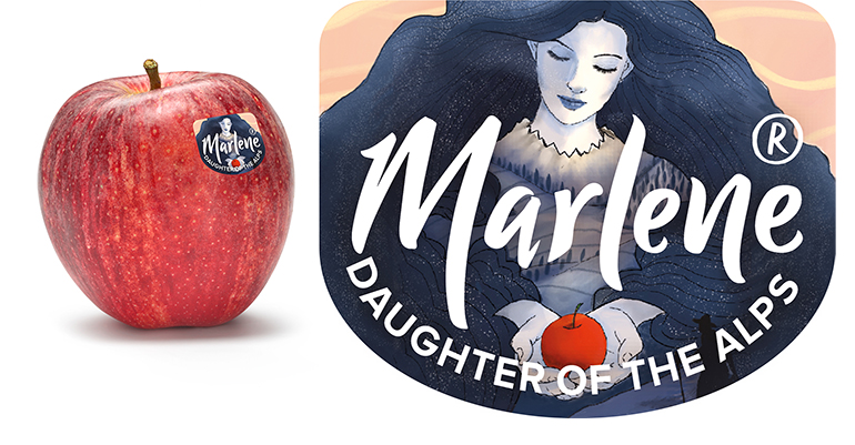 Marlene estrena etiqueta para sus manzanas que homenajea a la estación del invierno