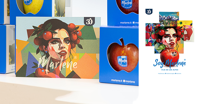 Marlene da rienda suelta a la creatividad centrada en su manzana 