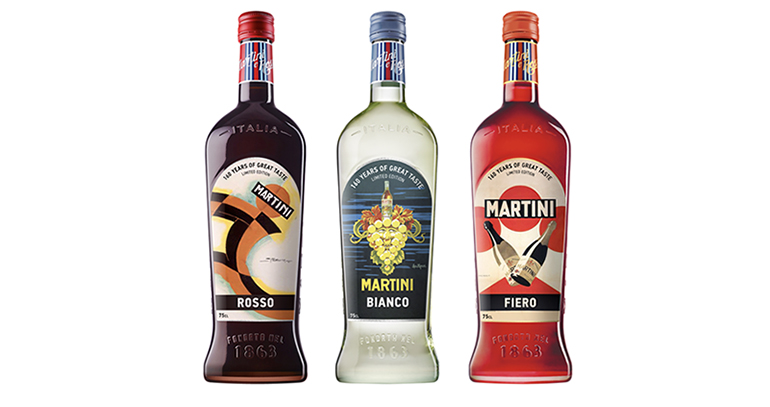 Martini apuesta por una serie de diseños para sus ediciones limitadas de Navidad