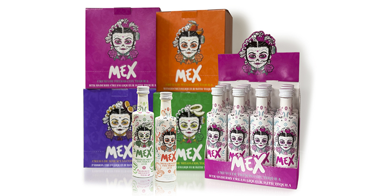 Mex Cream tequila expositores