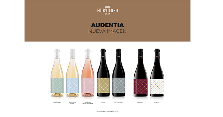 Audentia de Murviedro estrena imagen para sus 7 vinos inspirada en las antiguas telas de seda 