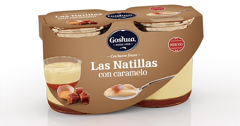 Natillas de huevo con caramelo en pack x2 de vidrio