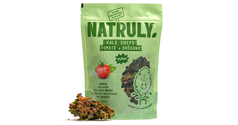 Kale Chips orgánicos, 100% natural, de textura crujiente y procedentes de agricultura ecológica