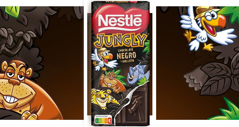 Nestlé Jungly, ahora tableta de chocolate negro y galleta