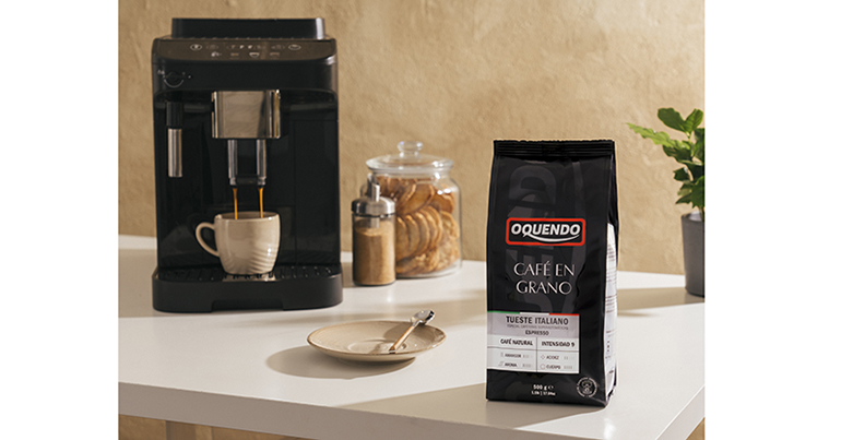 Cafés Oquendo presenta su Espresso 100% natural en grano para casa
