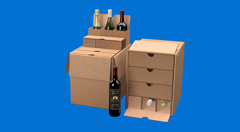 Solución de embalaje innovadora y sostenible para la venta online de vino