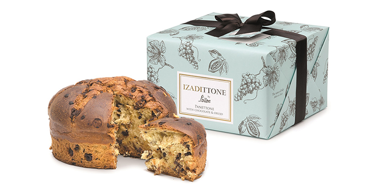 Panettone elaborado en Italia con chocolate y crema de orujo de vino de la Rioja alavesa