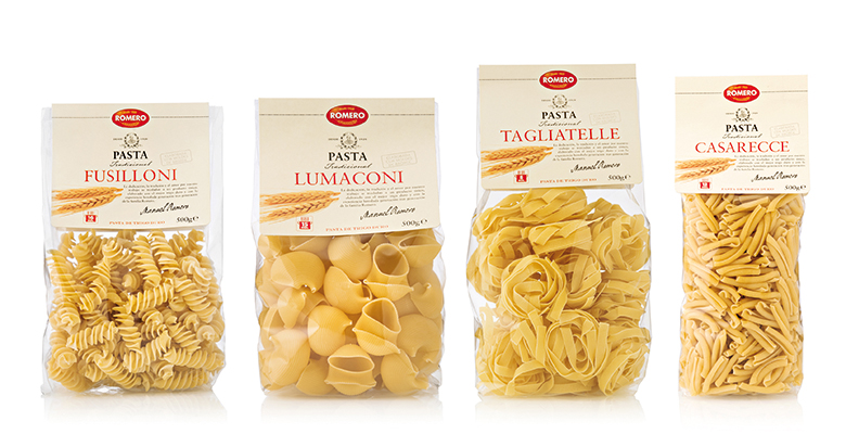 Pastas Romero al bronce