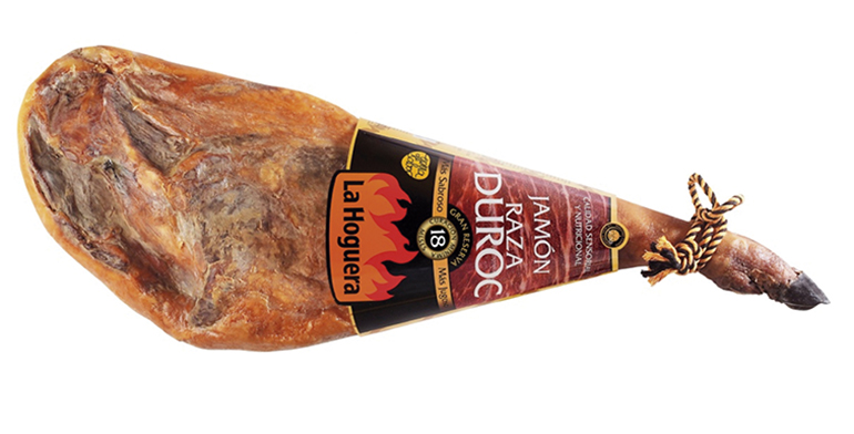 De raza duroc, un jamón  natural y de exquisito sabor