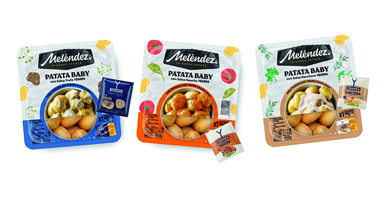 Patatas para microondas o airfryer con tres salsas: trufa, gaucha y ranchera