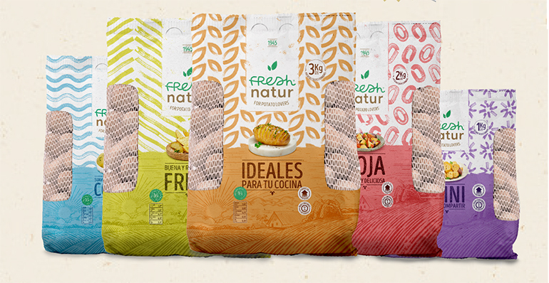 Gama de patatas Freshnatur, premiadas por el diseño del envase