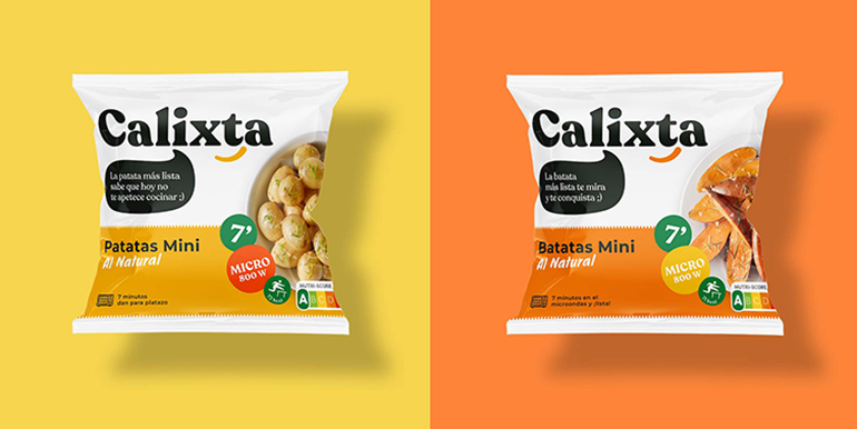 Calixta, novedad IV gama con dos referencias (patata y batata) microondables