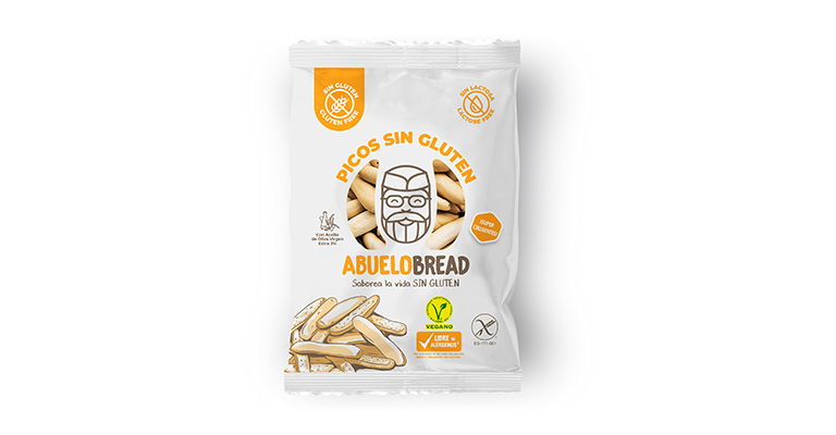 picos de pan Abuelo Bread sin gluten ni lactosa