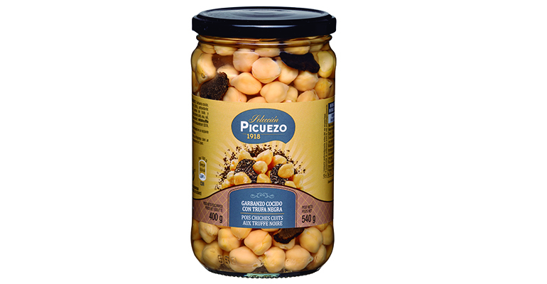  Garbanzos cocidos con trufa negra, de potente sabor y aroma