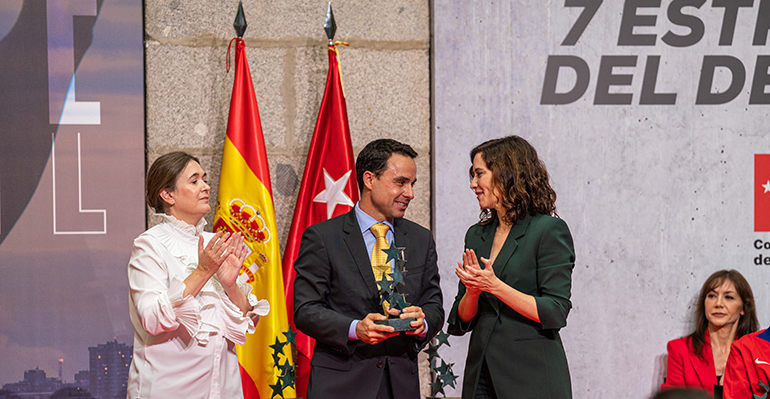 Plátano de Cnarias recoge el premio 7 de estrellas del Deporte de la Comunidad de Madrid