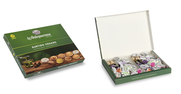surtido vegano de polvorones y mantecados La Antequerana