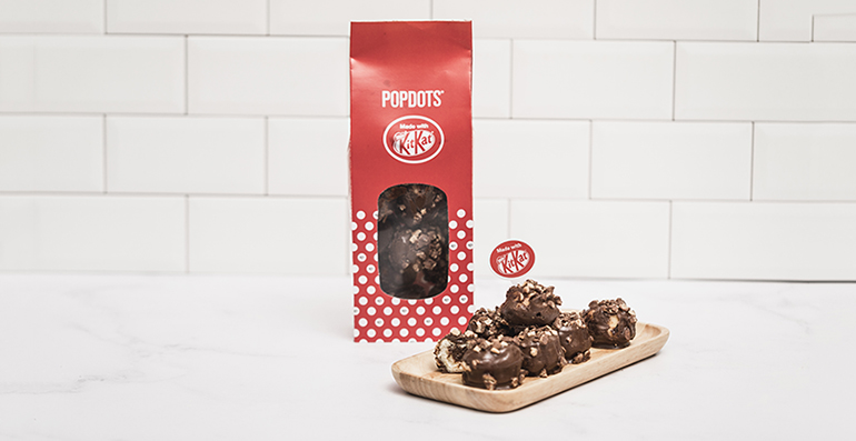 Popdots con kitkat, ternura y sabor al mejor chocolate a partes iguales 