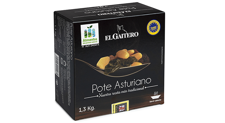 Pote asturiano El Gaitero: el sabor de les fabes y ahumados asturianos, ahora con patatas y berzas